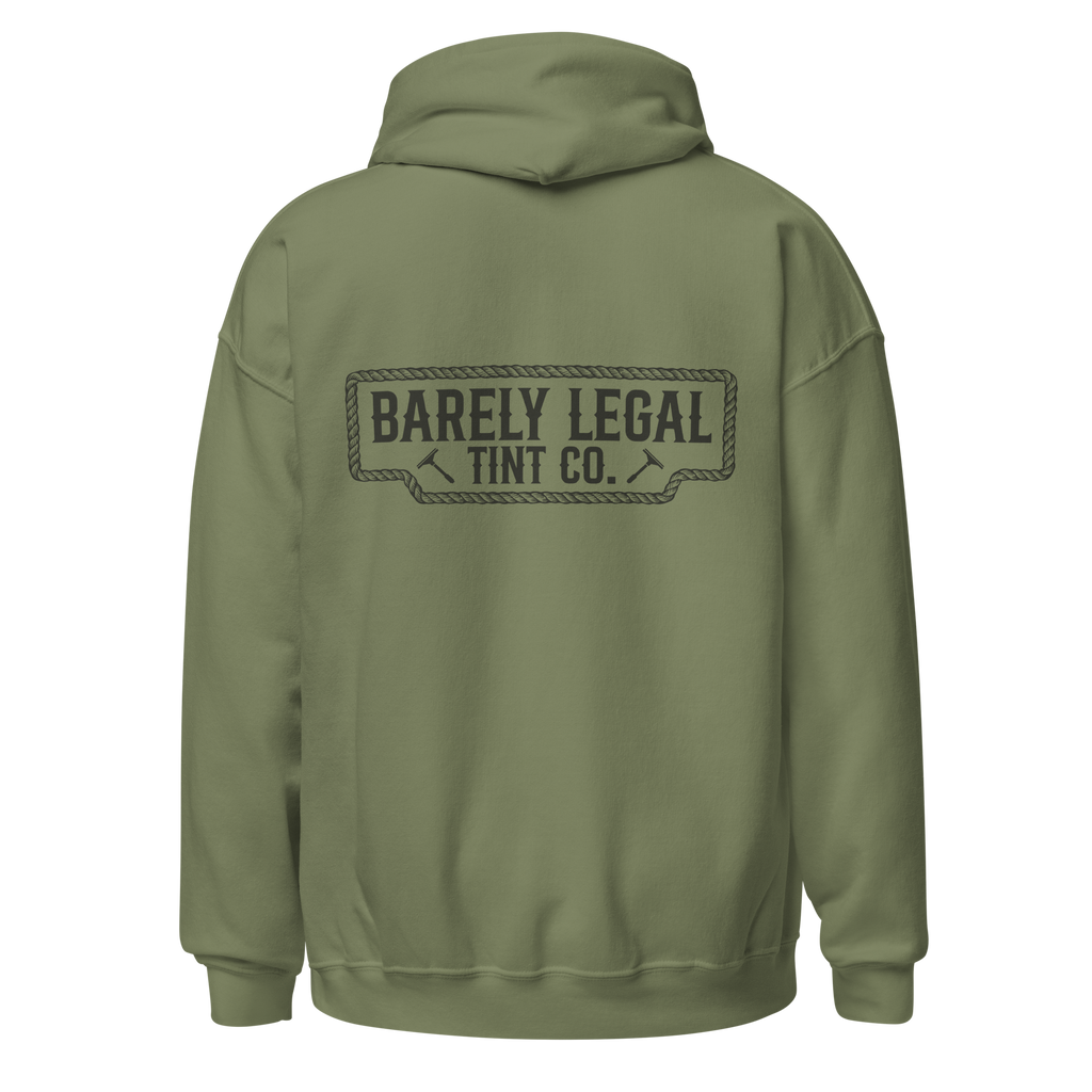 Barely Legal Roped Logo Hoodie (black logo)
