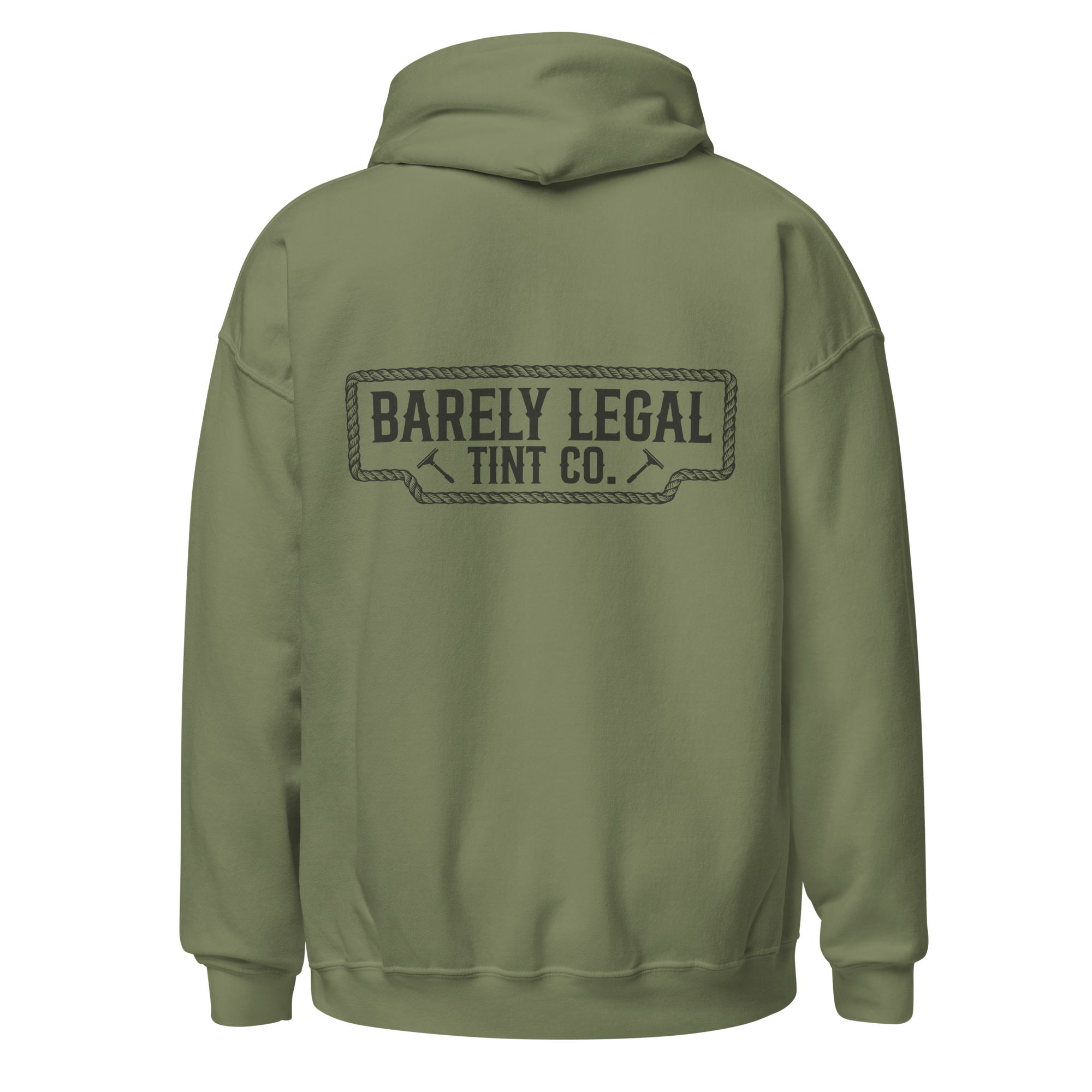 Barely Legal Roped Logo Hoodie (black logo)